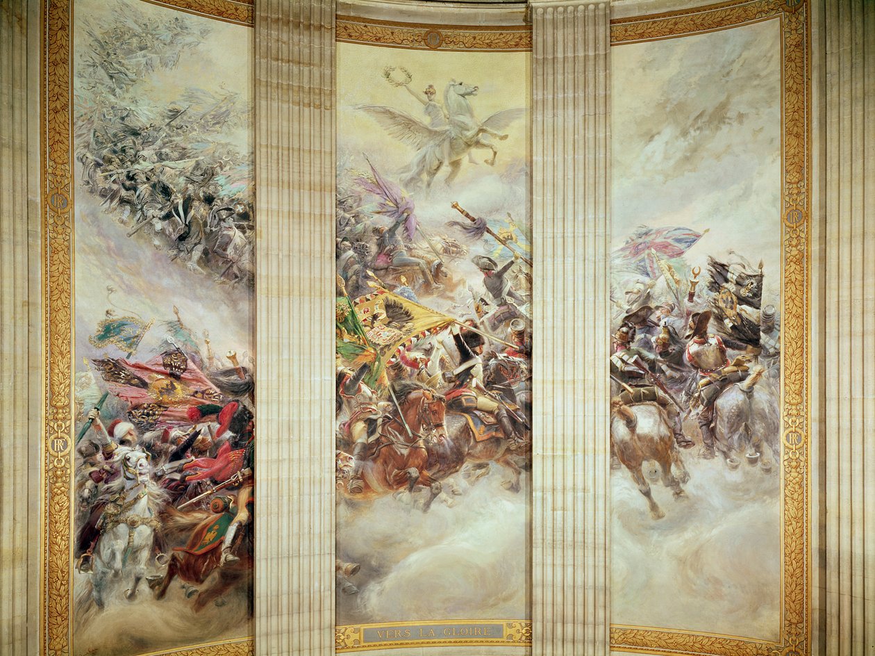 Towards Glory (väggmålning) av Jean Baptiste Edouard Detaille
