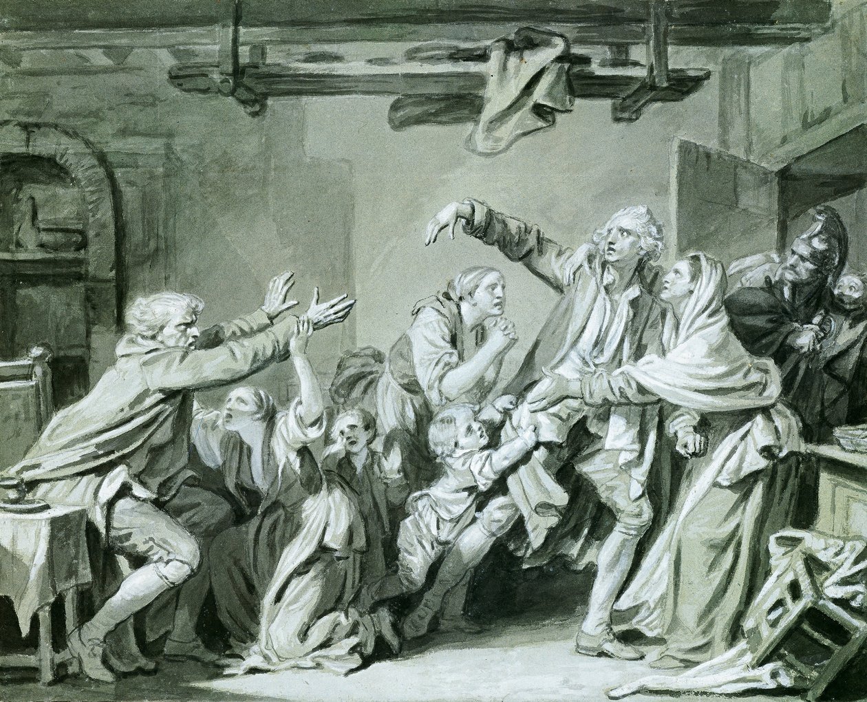 En far förbannar sin otacksamma son, 1777 av Jean Baptiste Greuze