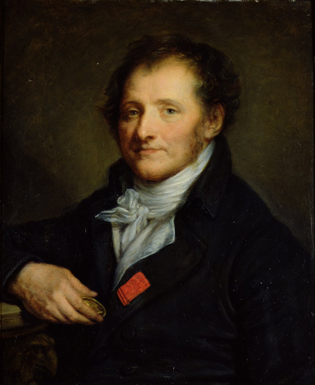 Baron Dominique Vivant Denon (1745-1825) swed av Jean Baptiste Greuze