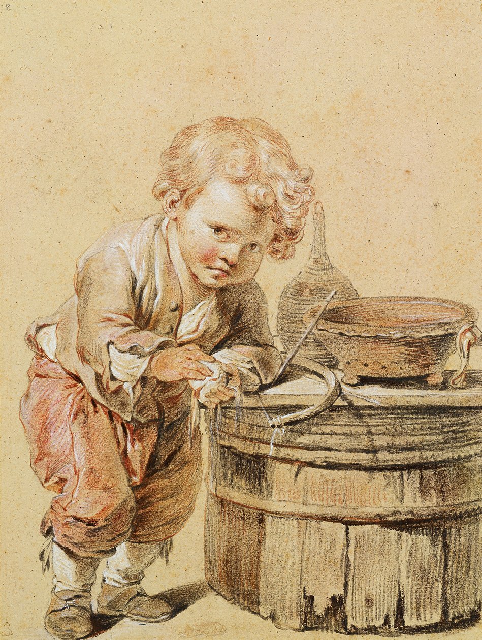 Boy with a Broken Egg, c. 1756 av Jean Baptiste Greuze