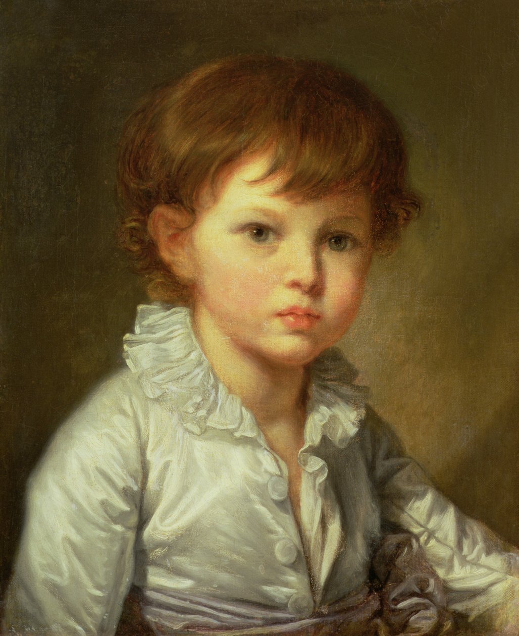 Porträtt av greve Stroganov som ett barn, 1778 av Jean Baptiste Greuze