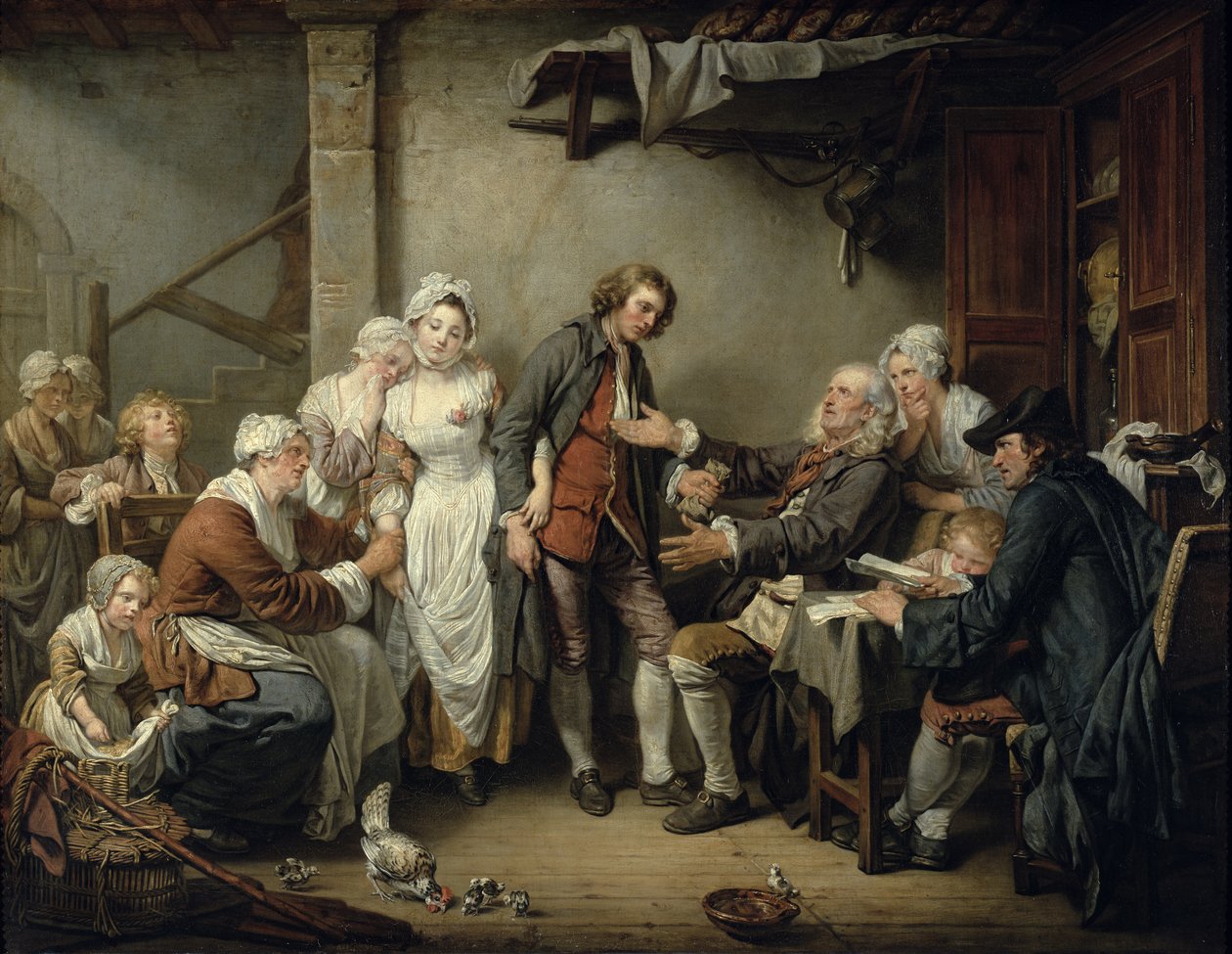 Byavtalet, 1761 av Jean Baptiste Greuze
