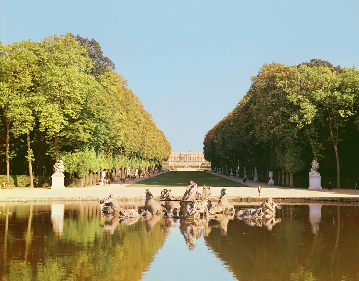 Bakifrån av Apollonfontänen, 1668-71 av Jean Baptiste I Tuby