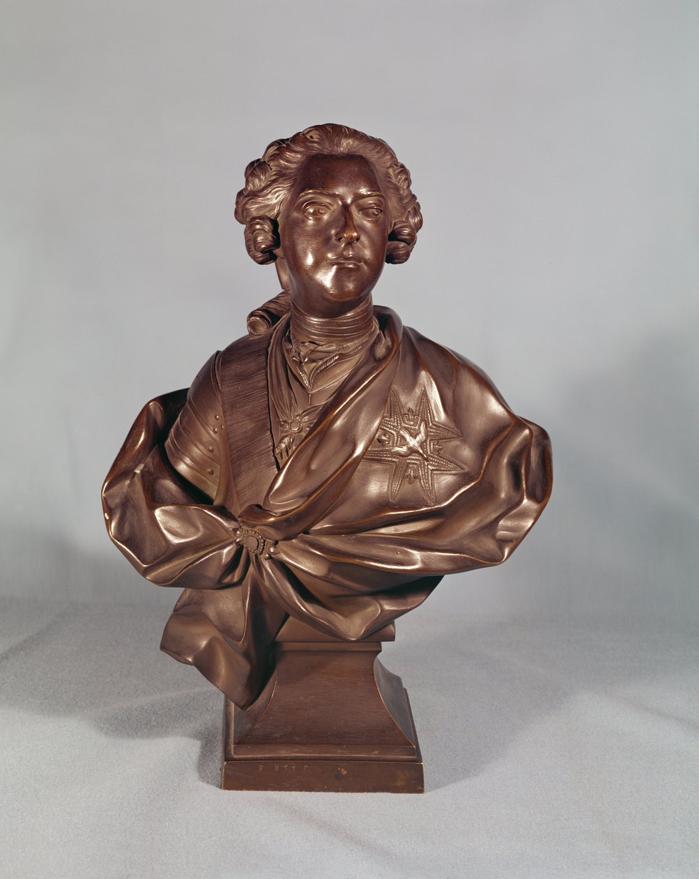 Byst av Ludvig XV (1710-74) 1751 (brons) av Jean Baptiste II Lemoyne