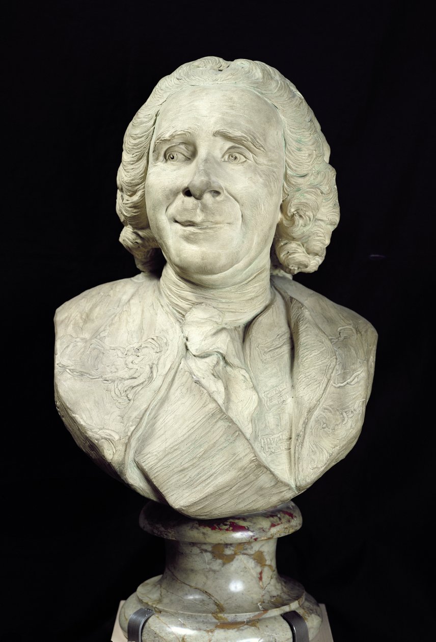 Buste av Rene Antoine Ferchault de Reaumur (1683-1757) 1751 (terrakotta) av Jean Baptiste II Lemoyne
