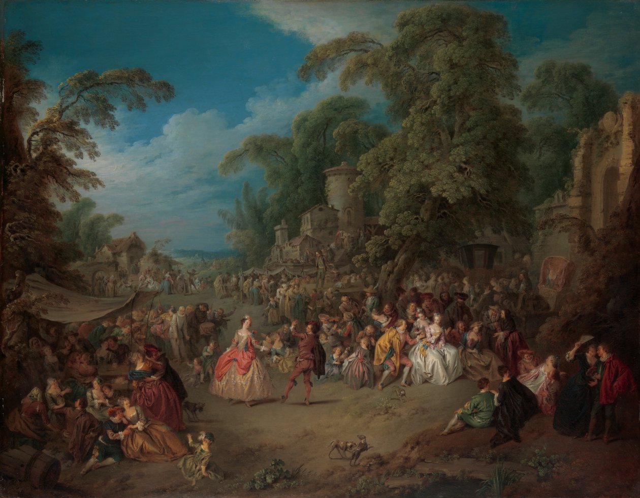 Mässan i Bezons, ca 1733 av Jean Baptiste Joseph Pater