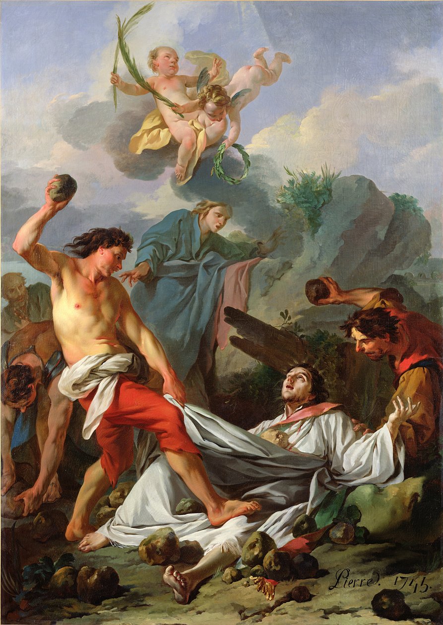 St. Stephens martyrium, 1745 swed av Jean Baptiste Marie Pierre