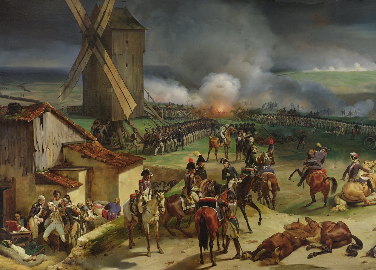Slaget vid Valmy, 20 september 1792, 1835 (detaljer på vänster sida) av Jean Baptiste Mauzaisse