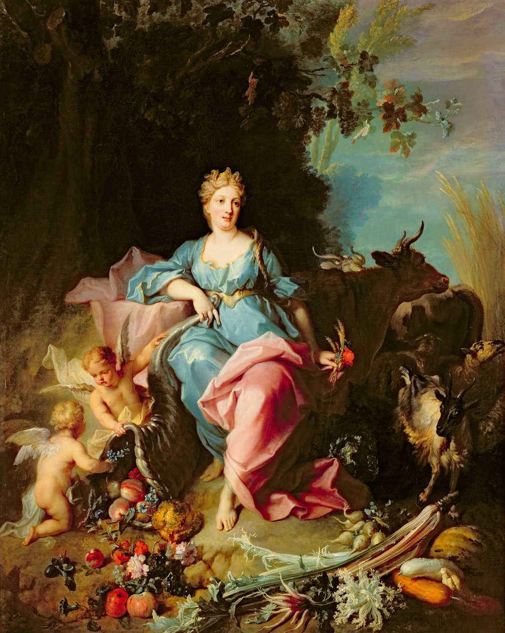 Överflöd, 1719 av Jean Baptiste Oudry