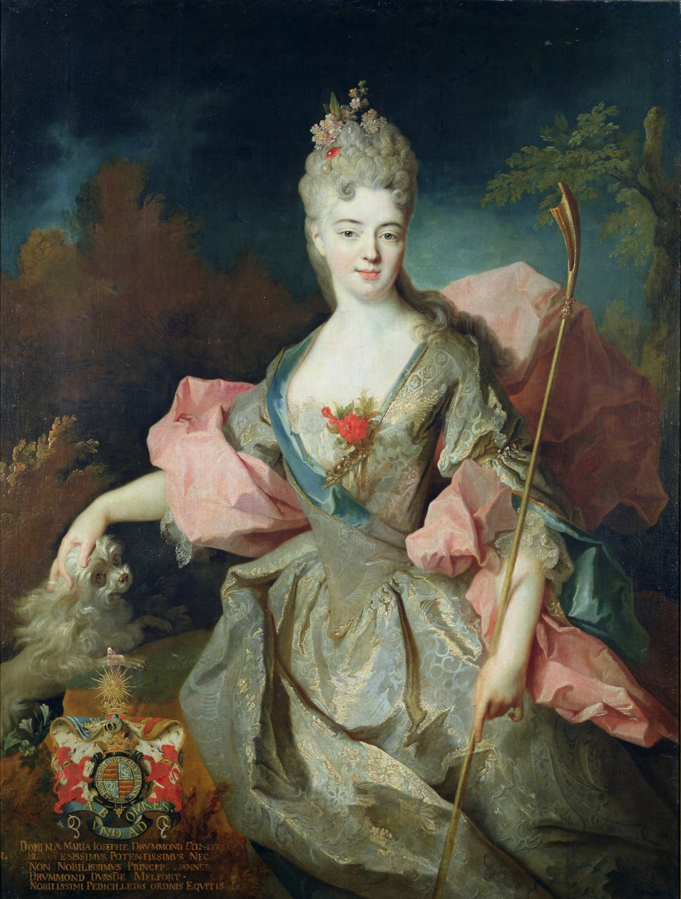 Lady Mary Josephine Drummond, grevinna av Castelblanco, ca 1708 av Jean Baptiste Oudry