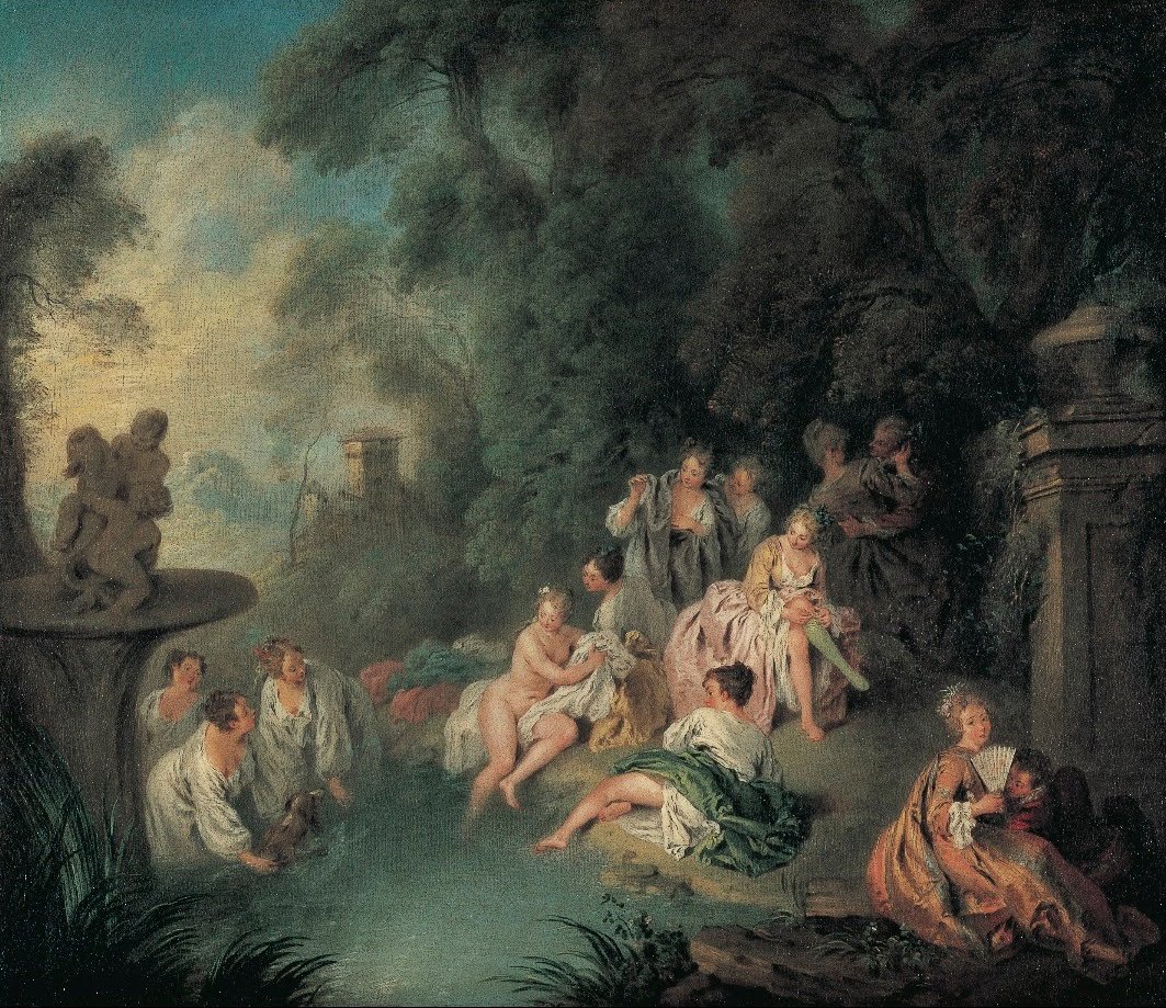 Bathers av Jean Baptiste Pater