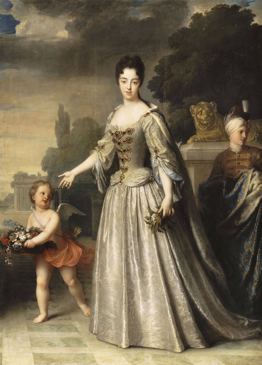 Portrait of Marie-Adélaïde of Savoy av Jean Baptiste Santerre