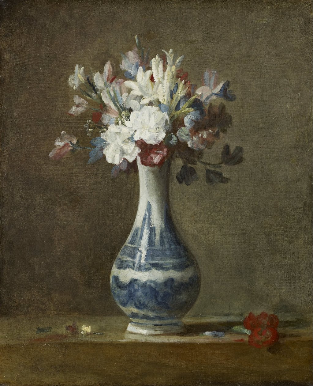 En vas med blommor av Jean Baptiste Simeon Chardin