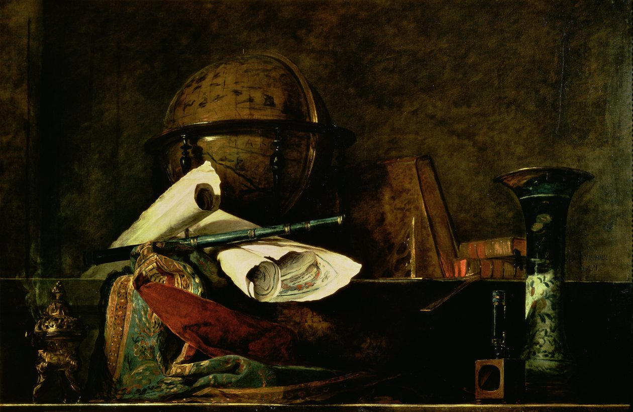 Allegori av vetenskap av Jean Baptiste Simeon Chardin