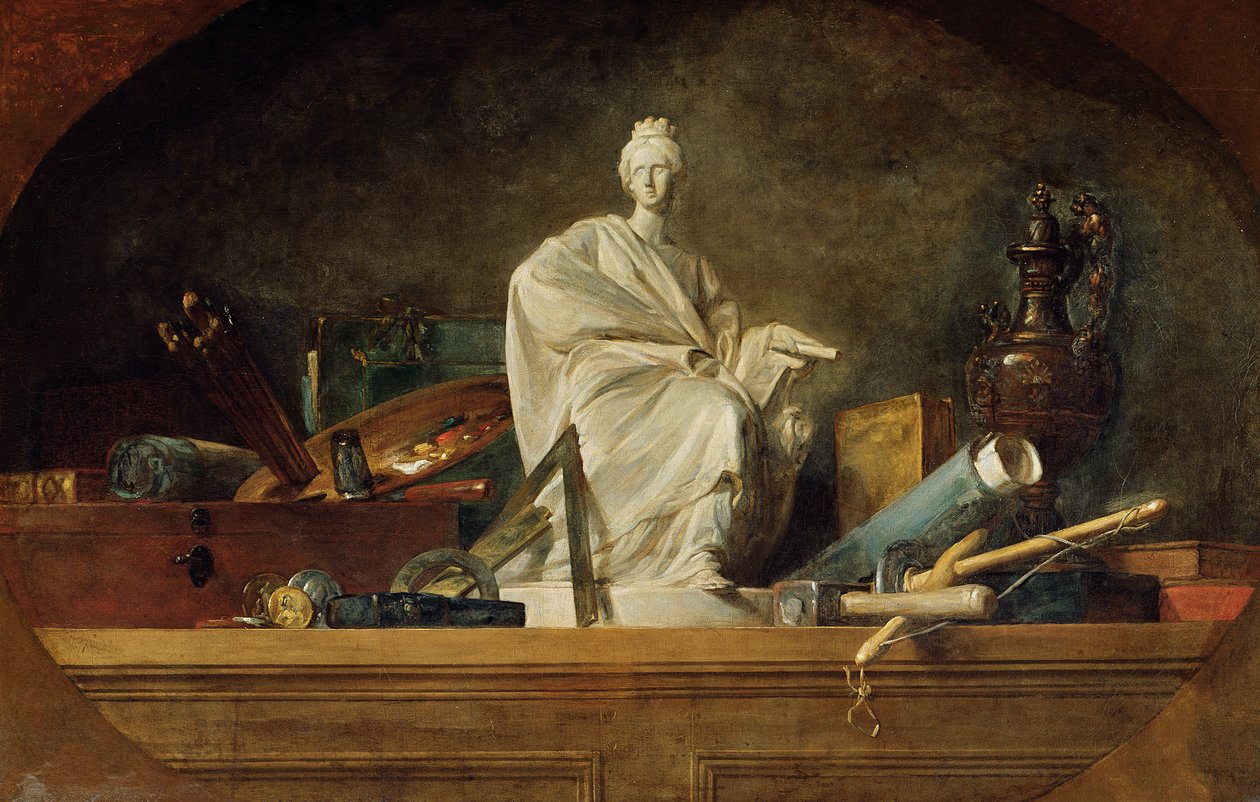 Konstens attribut, 1765 av Jean Baptiste Simeon Chardin