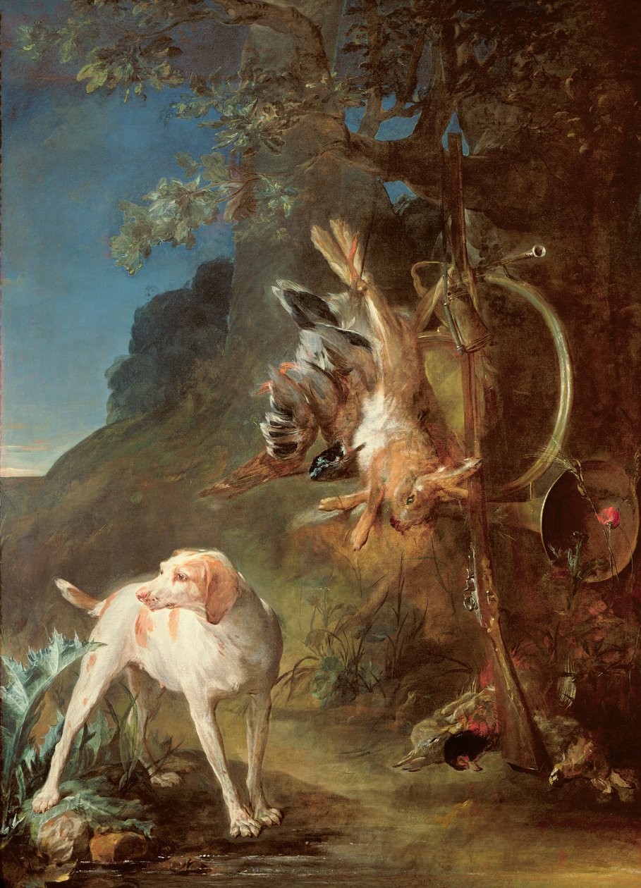 Hund och vilt, 1730 av Jean Baptiste Simeon Chardin