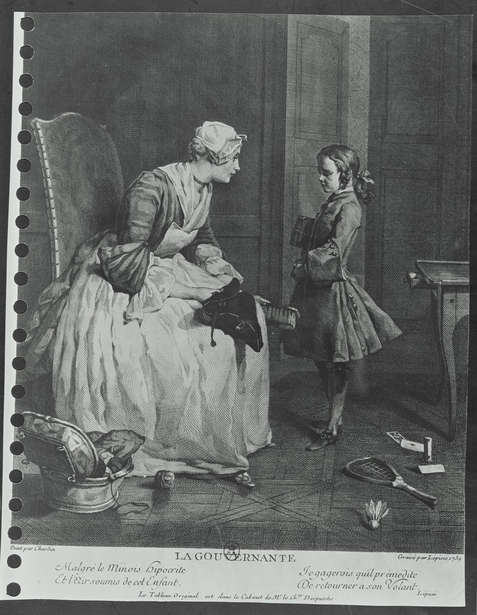 Guvernanten, 1739 av Jean Baptiste Simeon Chardin