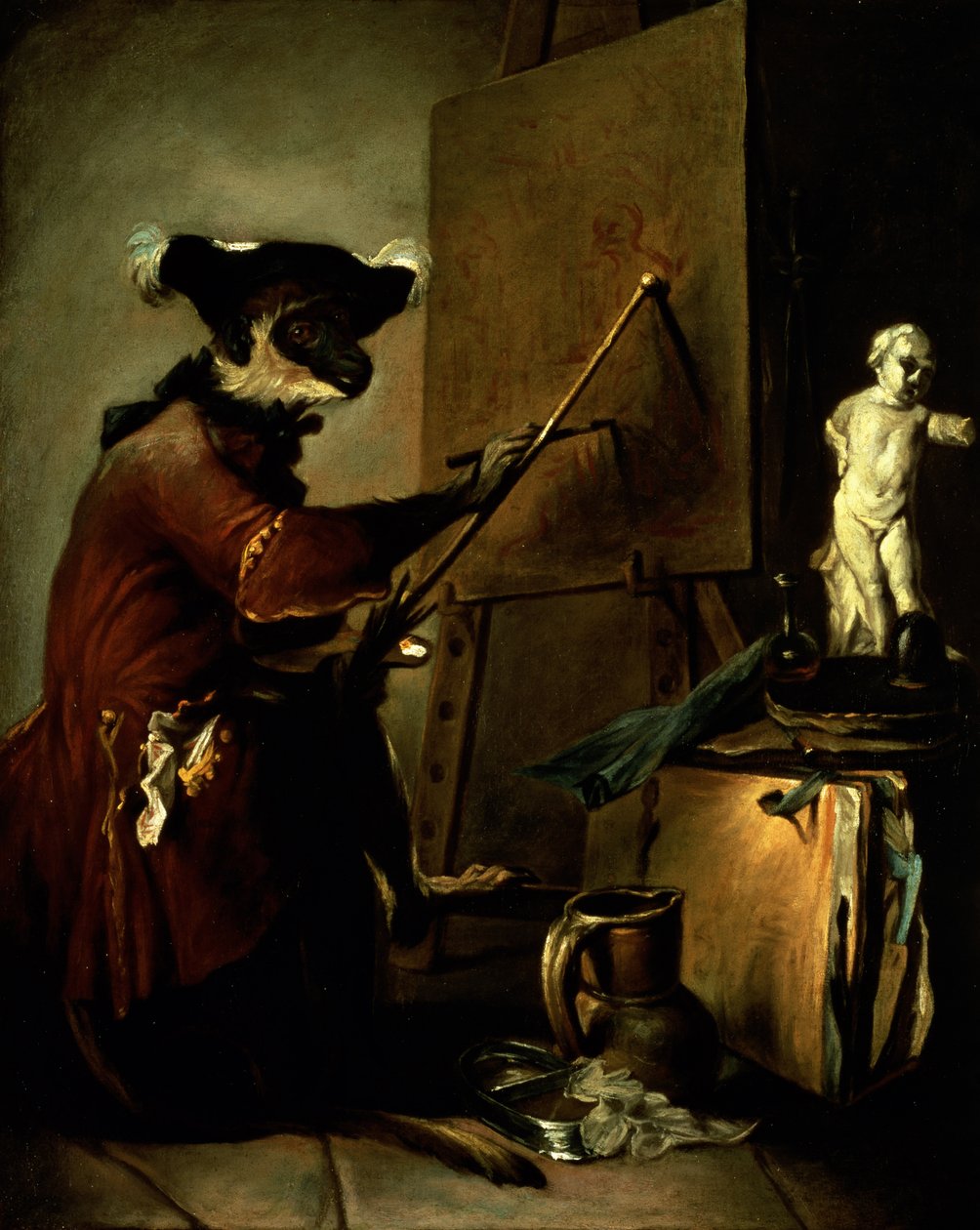 Apmålaren, 1740 av Jean Baptiste Simeon Chardin