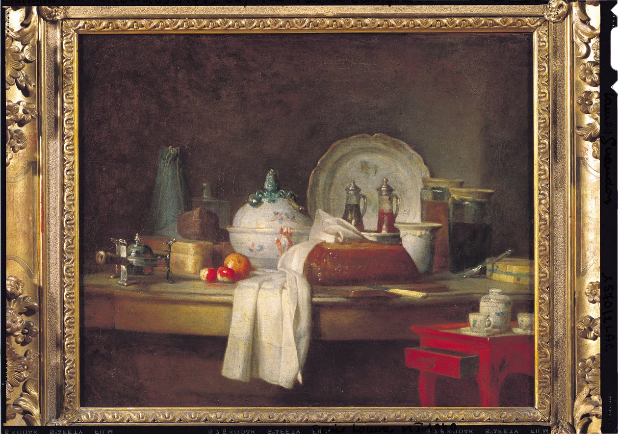Officersmässan eller resterna av en lunch, 1763 av Jean Baptiste Simeon Chardin