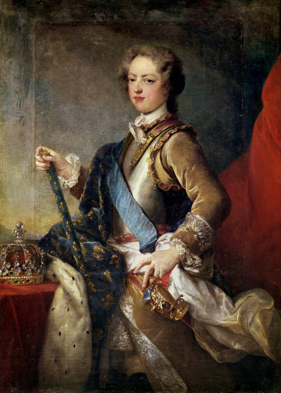 Ludvig XV (1710-74) 15 år gammal efter 1725 av Jean Baptiste van Loo