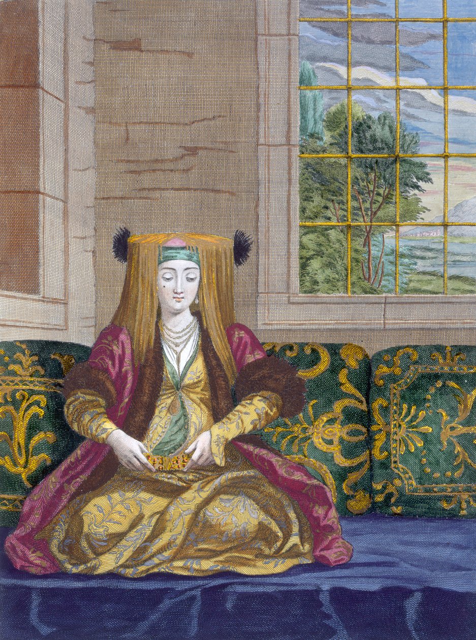En brud, ca 1708 av Jean Baptiste Vanmour