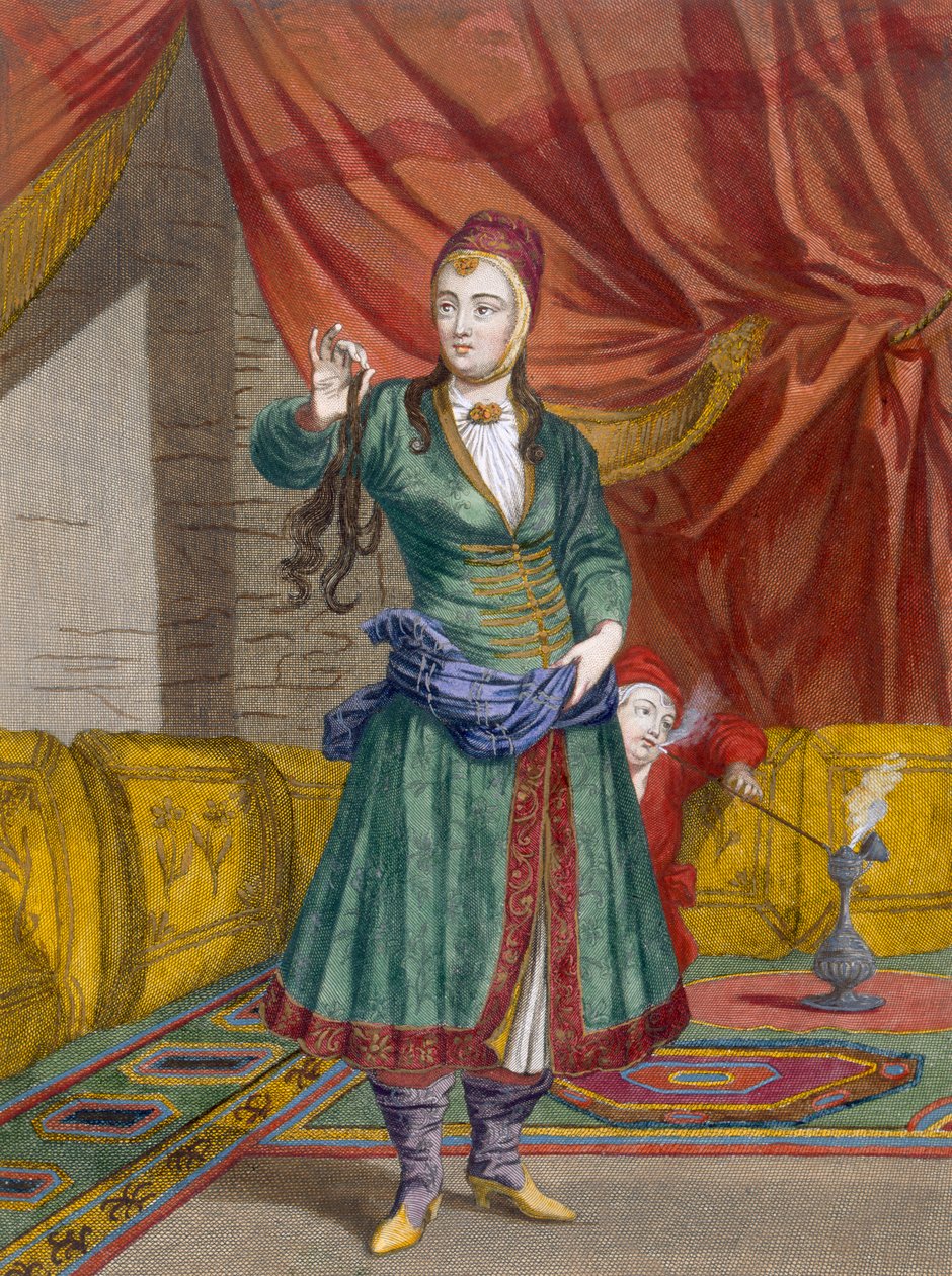 En persisk flicka, ca 1708 av Jean Baptiste Vanmour