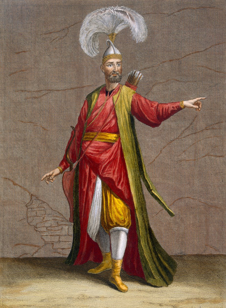 En Soulak, tavla 17 från "Collection of One Hundred Prints Representing the Different Nations of the Levant" av Charles de Ferriol, graverad av Claude du Bose, 1707-08 av Jean Baptiste Vanmour