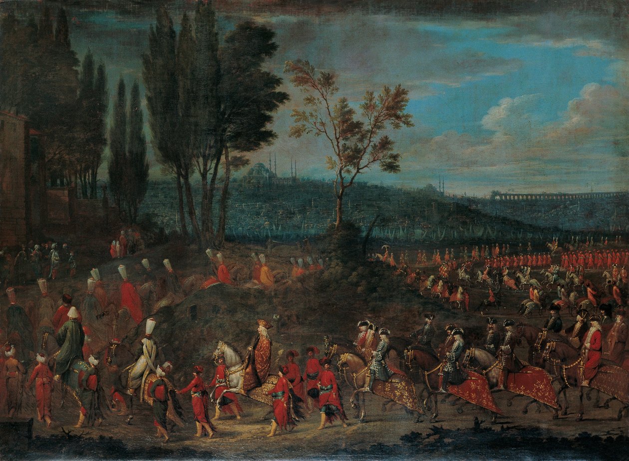 Ambassadörsprocessionen av Jean Baptiste Vanmour