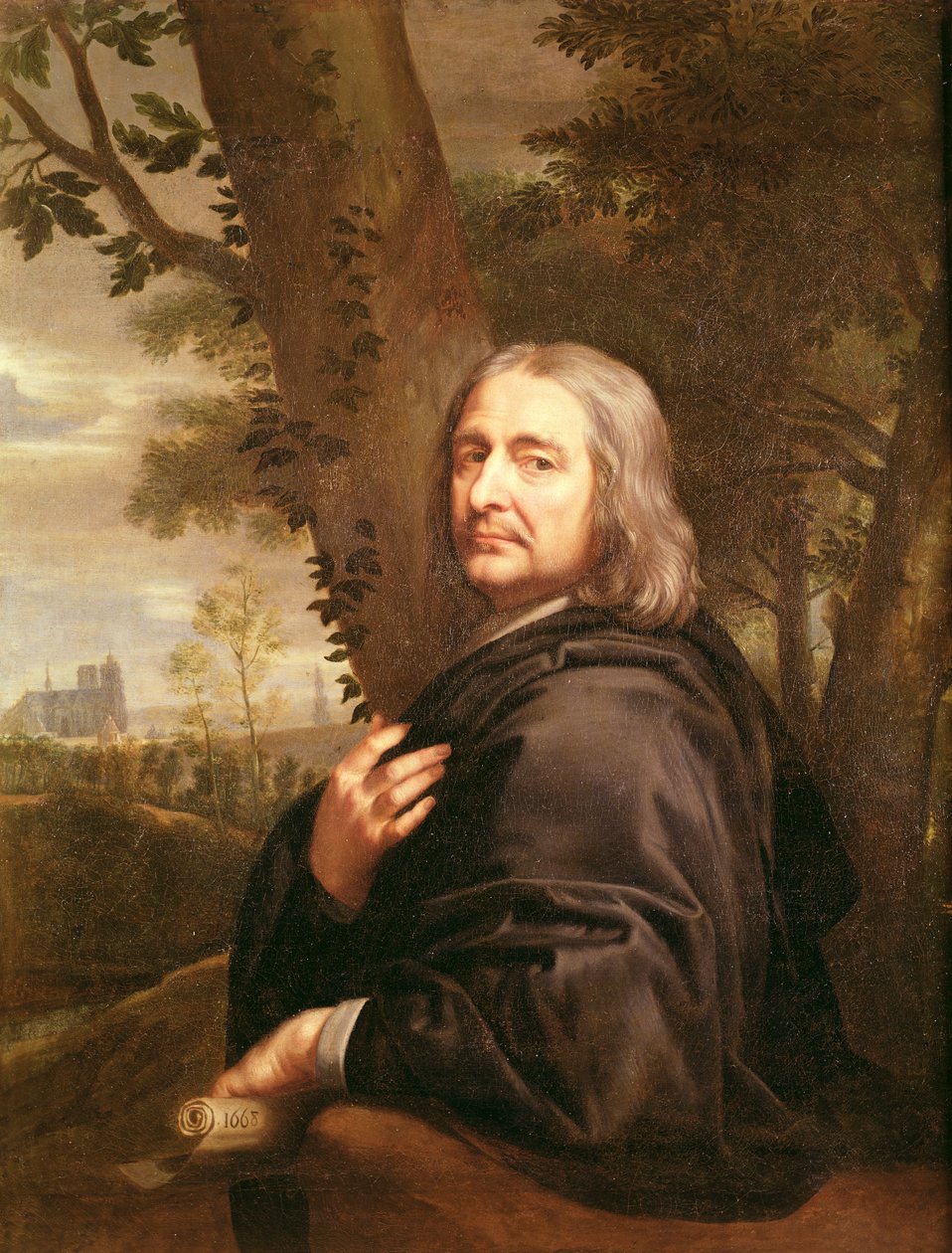 Porträtt av Philippe de Champaigne, 1668 av Jean Baptiste de Champaigne