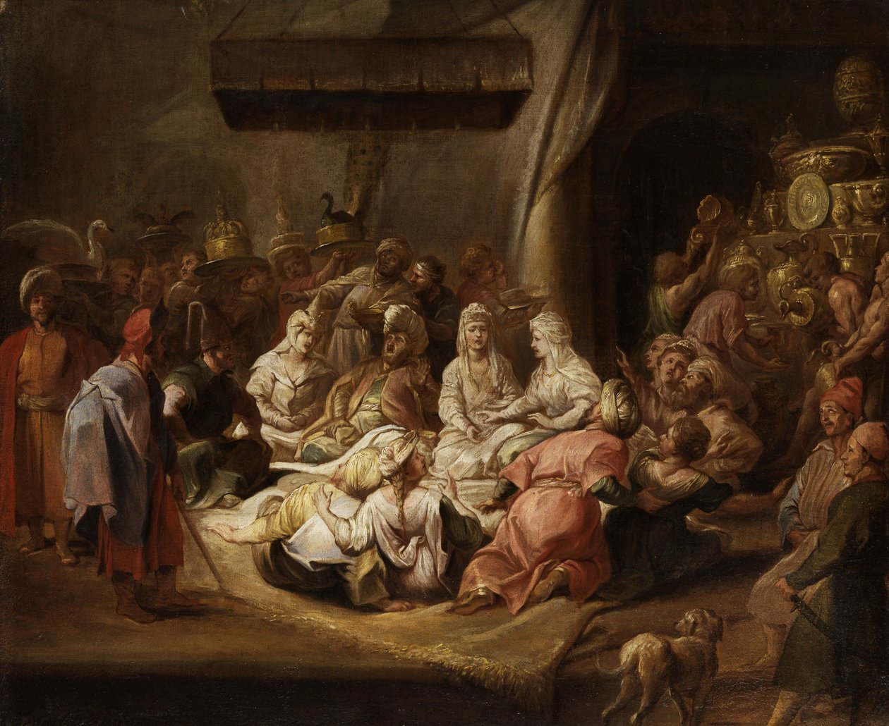Publik vid sultanens hov av Jean Baptiste rVanmourour