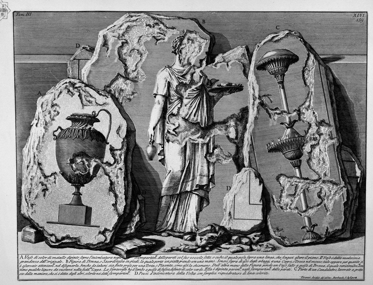 Pyramid of Caius Cestius av Jean Barbault