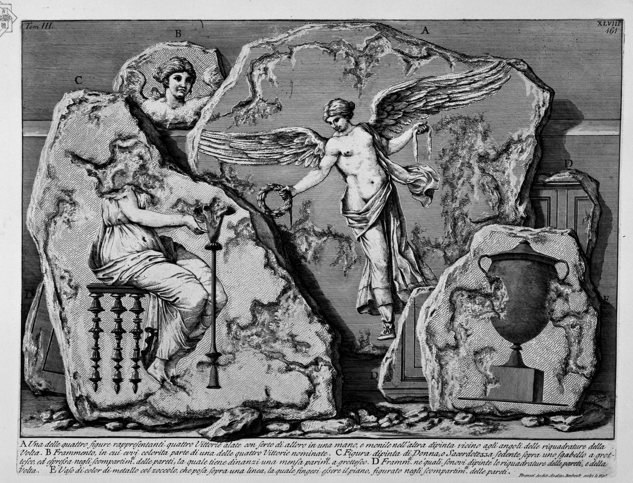 Pyramid of Caius Cestius av Jean Barbault