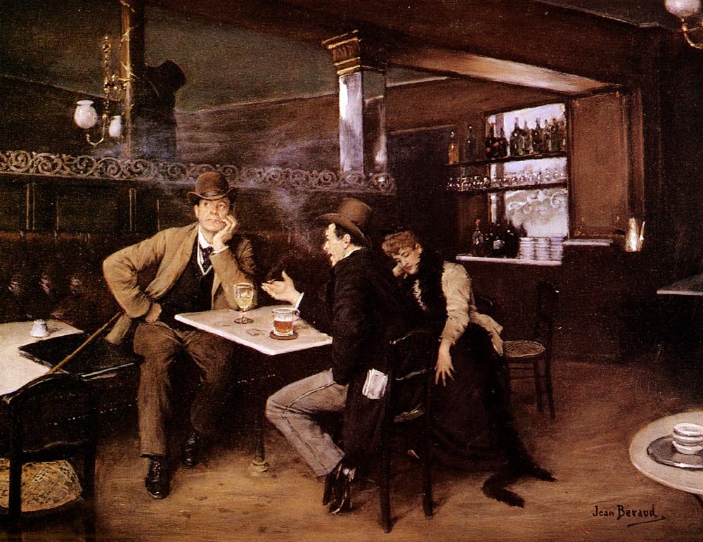 Au Bistro av Jean Beraud