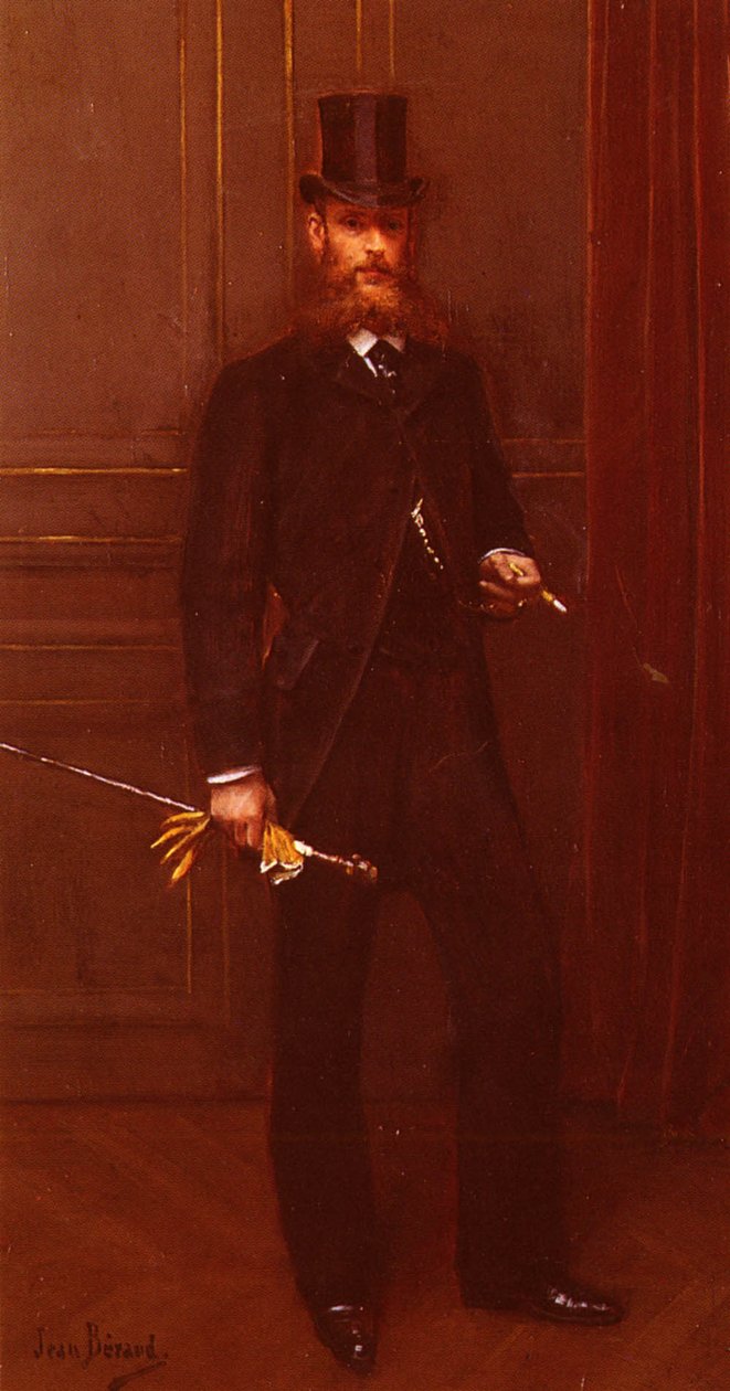 Portrait Dun Homme Elegant Portrait of a Dandy av Jean Beraud