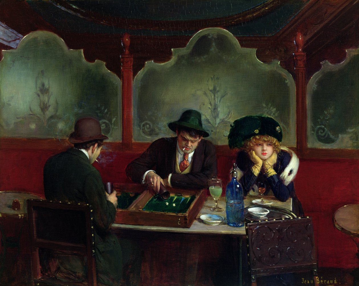 Backgammonspelarna av Jean Beraud