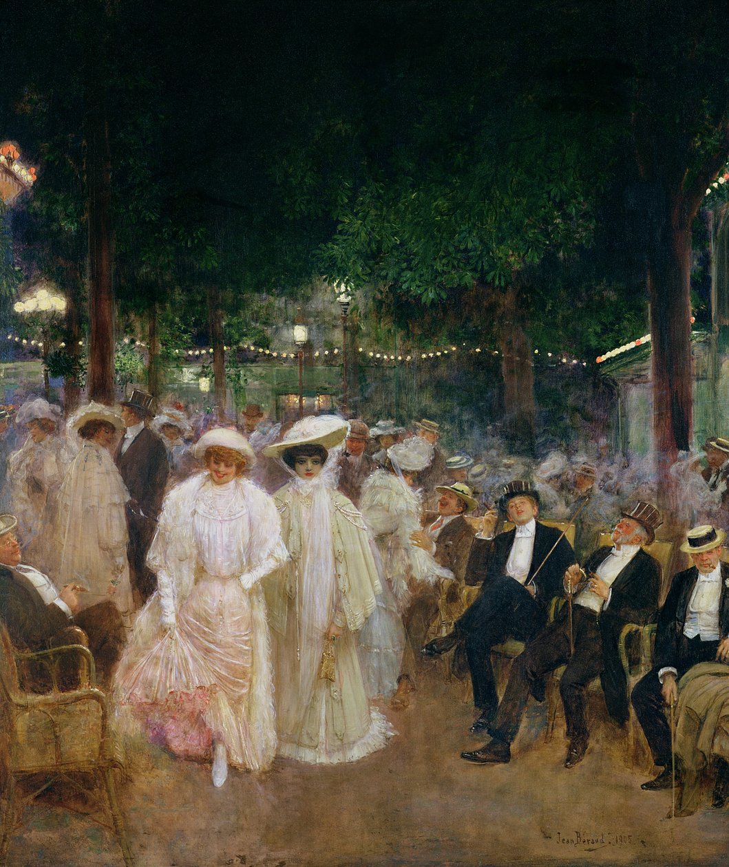 The Gardens of Paris, or The Beauties of the Night, 1905 swed av Jean Beraud