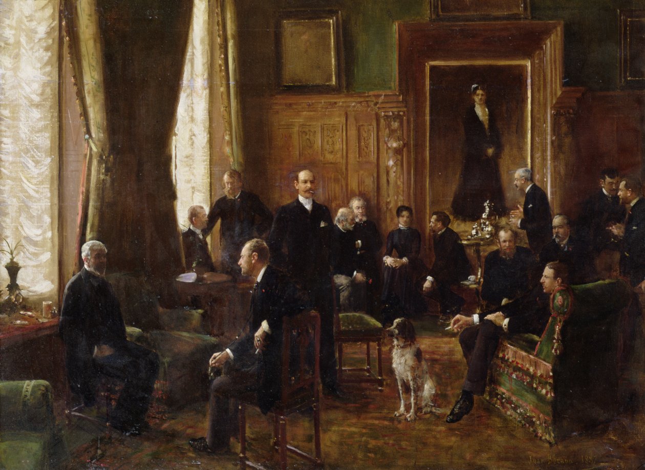 Grevinnan Potockas salong, 1887 av Jean Beraud