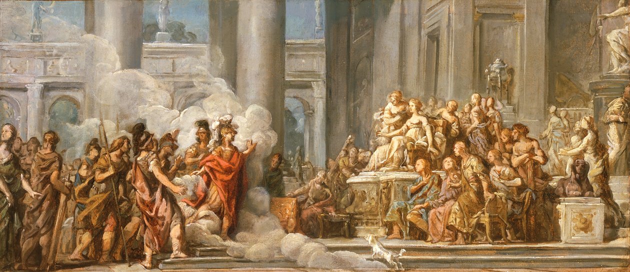 Aeneas ankomst till Kartago, 1772-4 av Jean Bernard Restout
