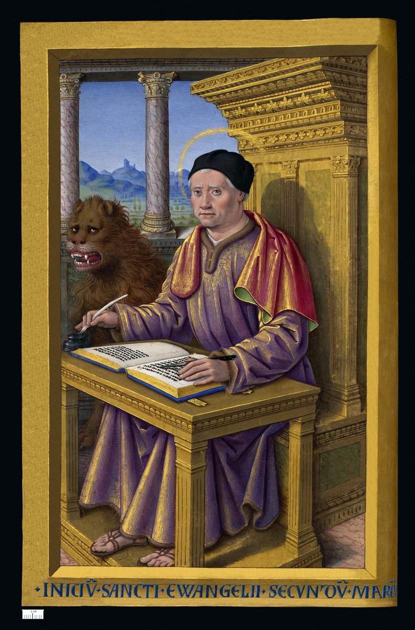 Markera evangelisten av Jean Bourdichon