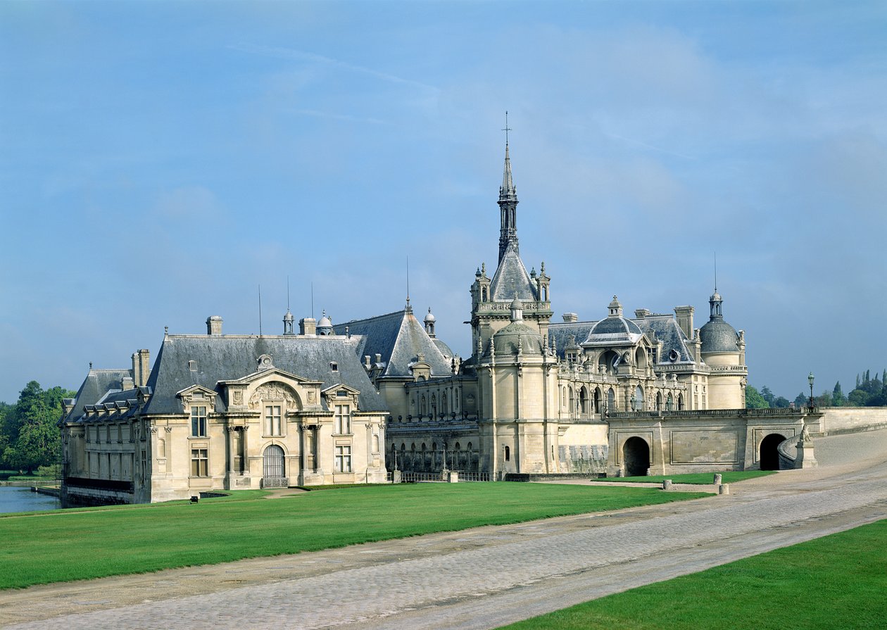 Petit Chateau, även kallat Chatelet eller Capitainerie, kapelltornet och Grand Chateau, ca 1560 av Jean Bullant