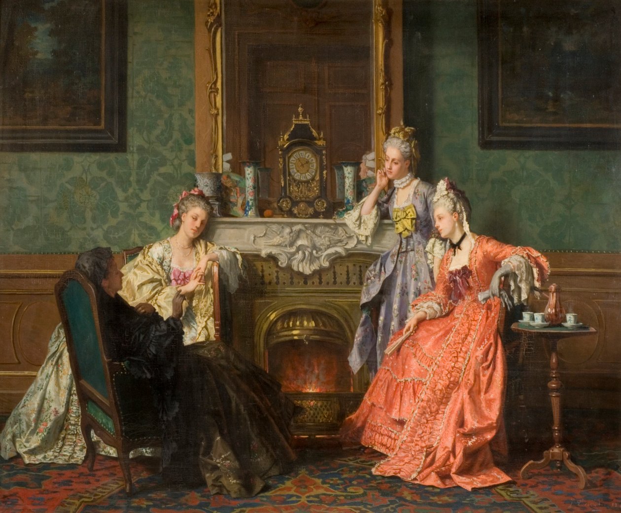 Afternoon tea, 1879 av Jean Carolus
