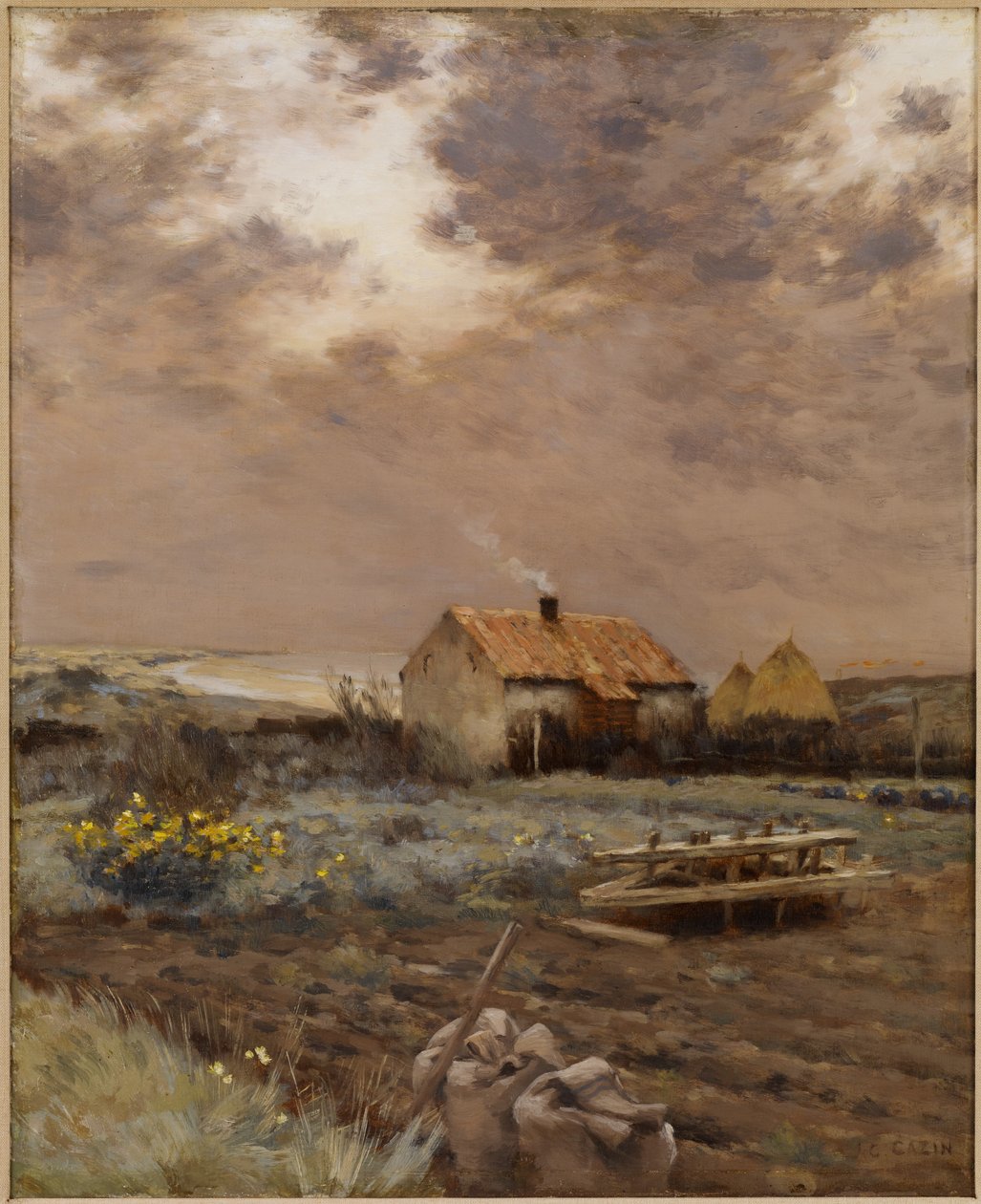 Landskap, c.1880 av Jean Charles Cazin