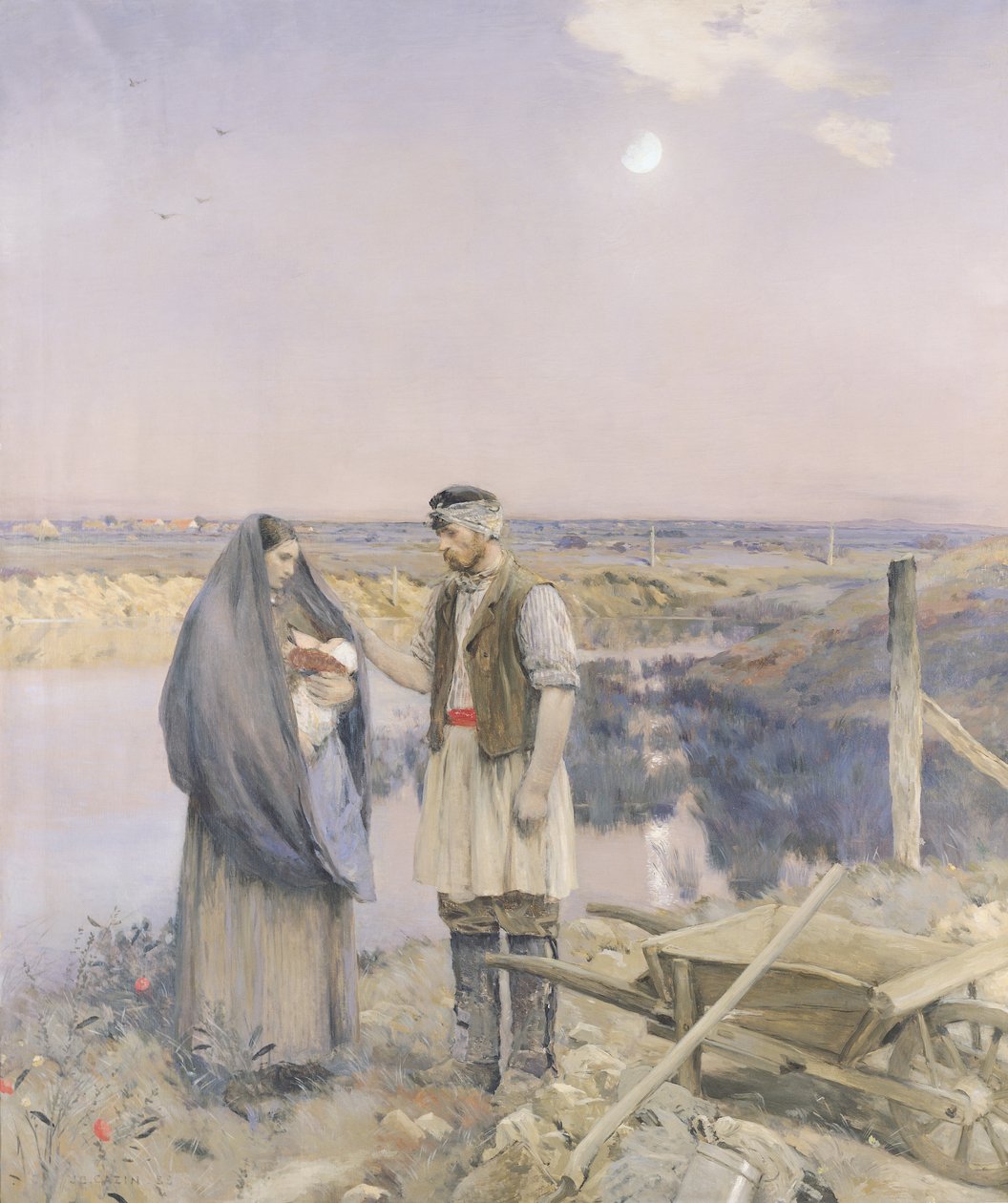 Slutet av dagen, 1888 av Jean Charles Cazin