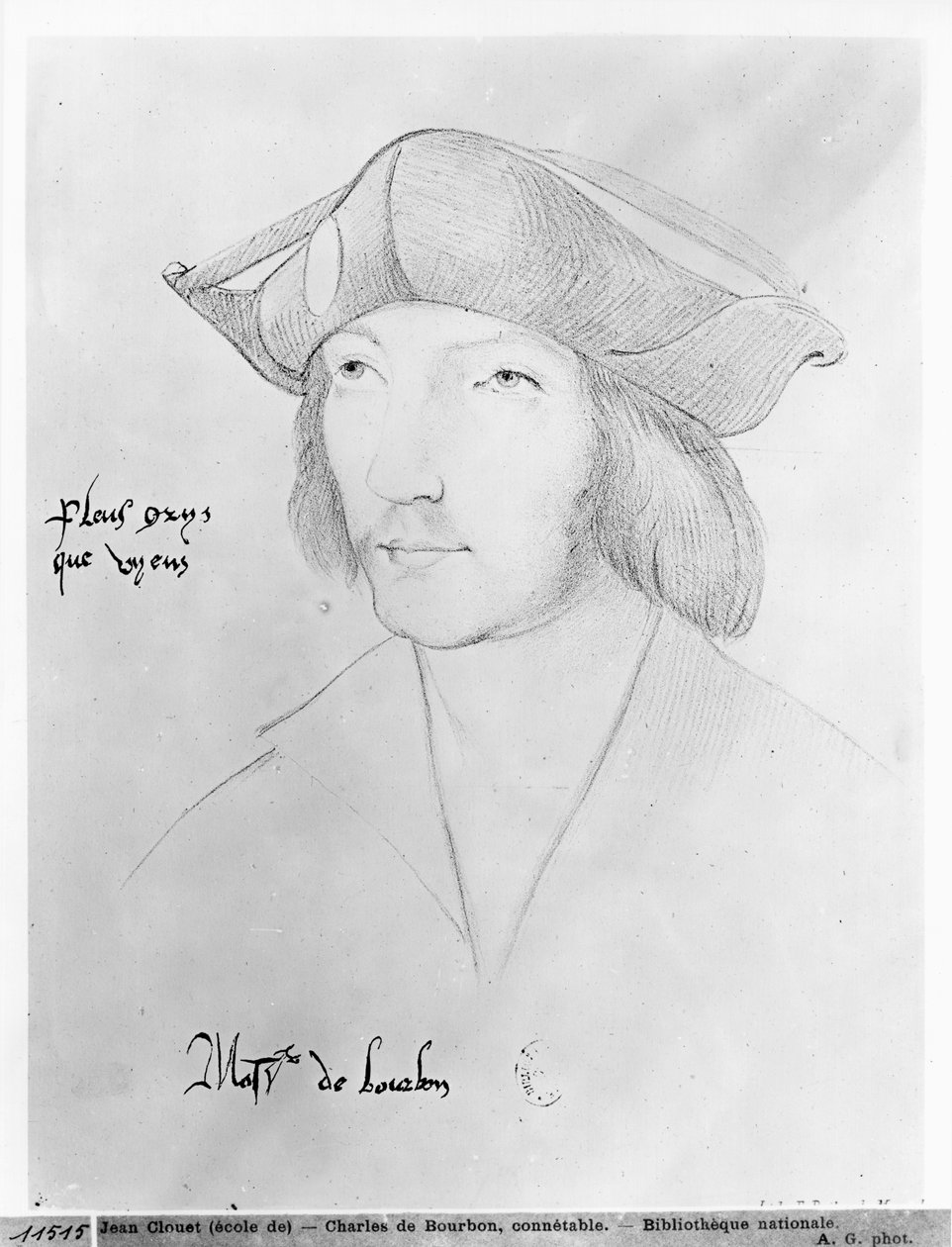 Charles de Bourbon (1490-1527) 16 senituri swed av Jean Clouet