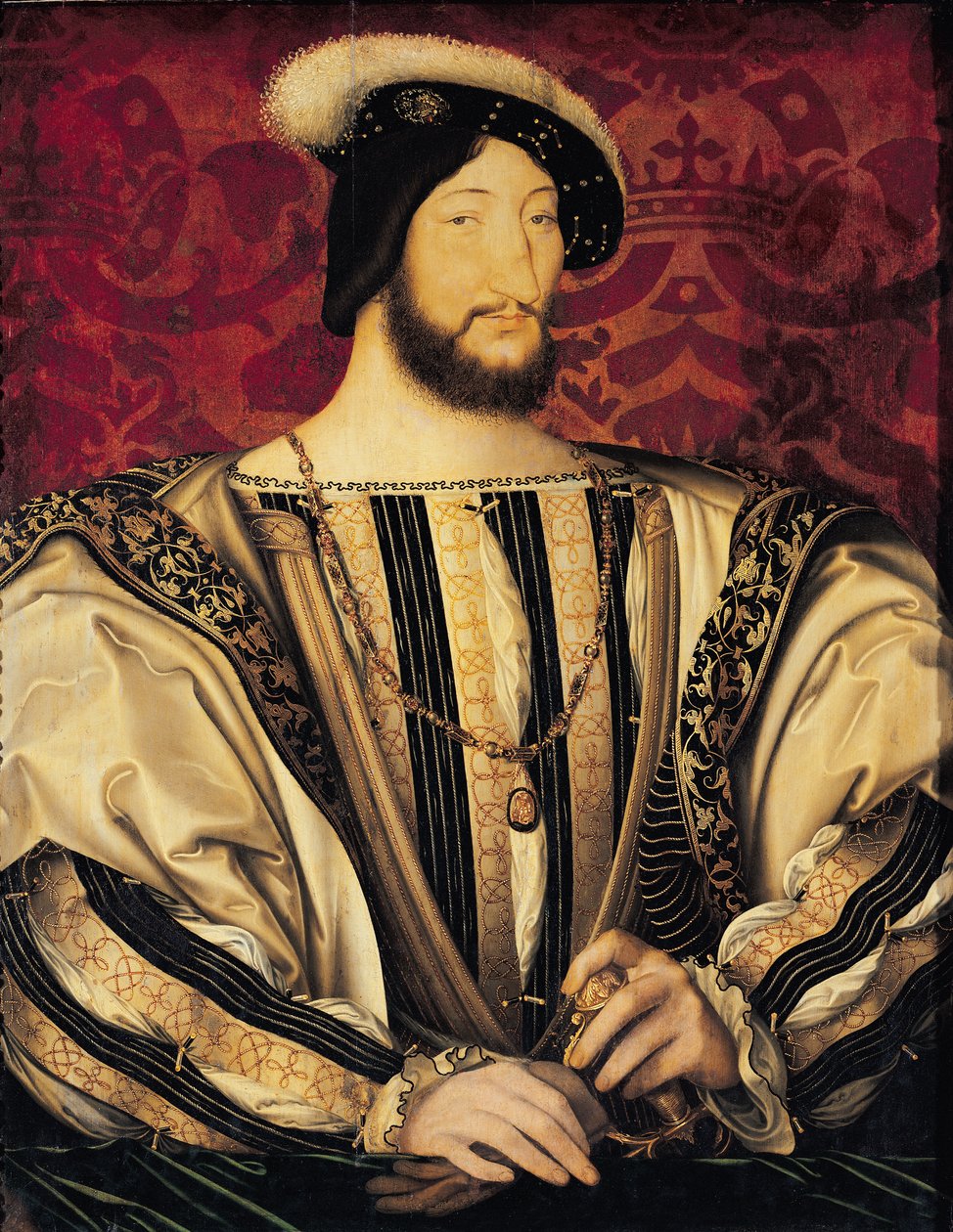 Francois I (1494-1547) swed av Jean Clouet