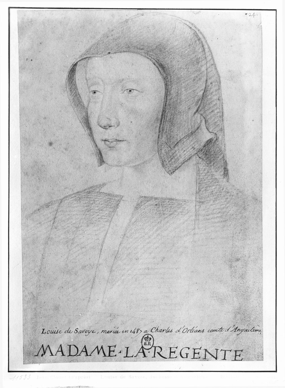 Louise av Savojen (1476-1531) av Jean Clouet