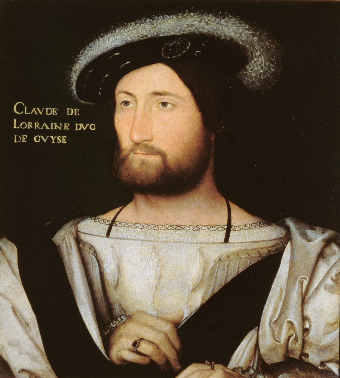 Porträtt av Claude av Lorraine (1496-1550) 1:e hertig av Guise, ca 1525-30 av Jean Clouet