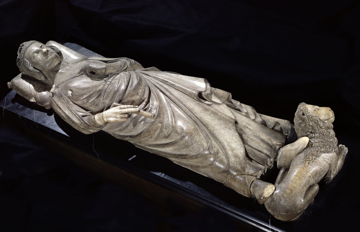 Graven av Philippe III (1245-85) den djärve (marmor) av Jean D