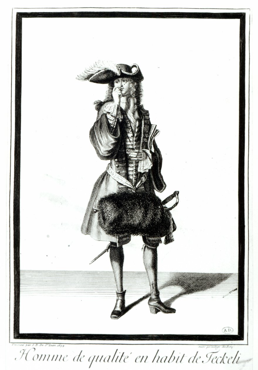 En adelsman i Teckeli-klänning, 1694 av Jean Dieu de Saint Jean