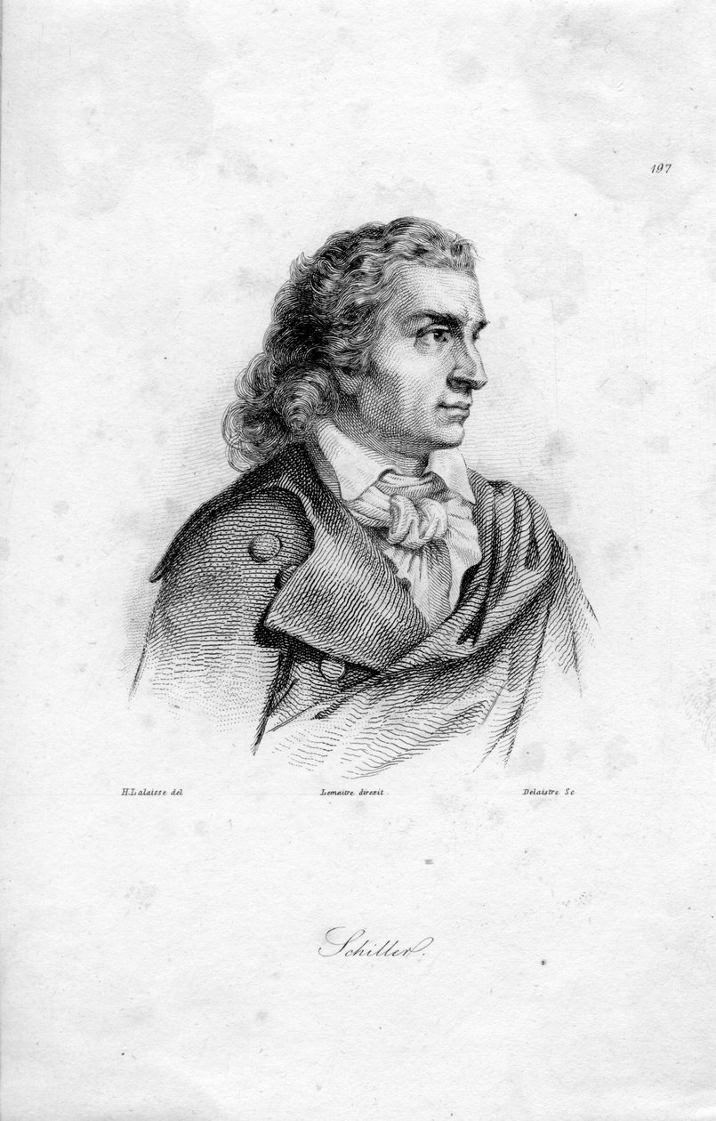 graverat porträtt av Jean Désiré Delaistre d Lalaisse